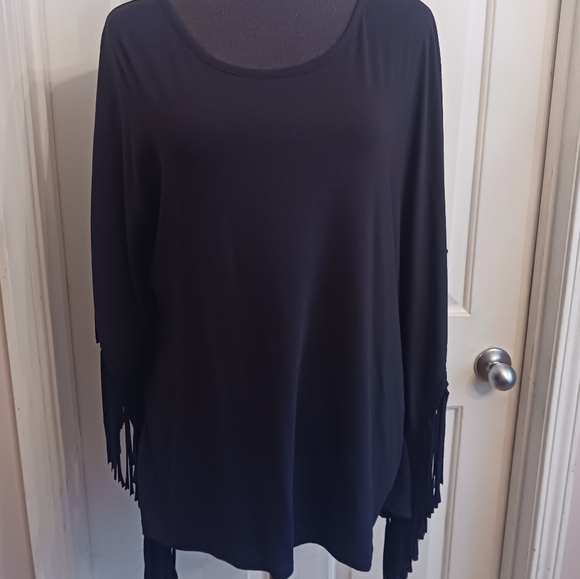 Serena Williams Signature Statement Oversized Blouse with Fringes Size XL - Picture 6 of 7